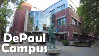 DePaul University  4K Campus Walking Tour [upl. by Ayaros]