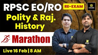 RPSC EORO REExam  EORO Polity amp Rajasthan History Marathon UtkarshRajasthanExams [upl. by Fitts]