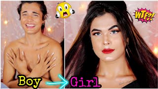 I Transformed a BOY into a GIRL Ft Montii Roy TikTok Star  Nilanjana Dhar [upl. by Seleta]