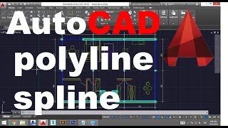 AutoCAD 2016 tutorijal 25 polyline i spline [upl. by Laehcor]