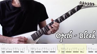 Learn to play Opeth  Bleak intro riff with tabs [upl. by Eelrebmyk]