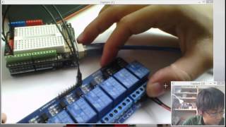 サインスマート：リレーモジュールの使い方と複数Arduinoの連結 [upl. by Araeit]