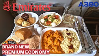 EMIRATES Brand New AIRBUS A380 Premium Economy  Dubai  Paris  Flight Review [upl. by Yelkrab978]