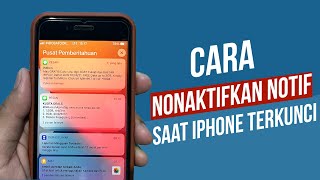 Cara menonaktifkan bar notifikasi saat iphone terkunci [upl. by Ihsoyim]