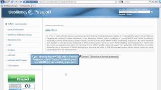 WebMoney Passport How to receive a Formal passport [upl. by Lig]