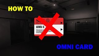 SCP Containment Breach How To Omni Card [upl. by Macguiness563]