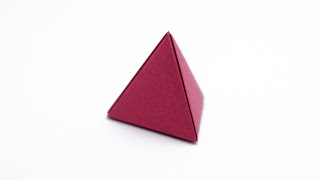 ORIGAMI TETRAHEDRON Jo Nakashima  Deltahedron [upl. by Shela]