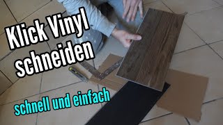 Klick Vinyl schneiden ganz einfach mit dem Cuttermesser [upl. by Norab]