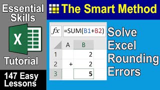 43 Solve Excel Rounding Errors with the ROUND function [upl. by Ayikin657]