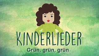 Grün grün grün sind alle meine Kleider  Kunterbunte Kinderlieder [upl. by Assennej]