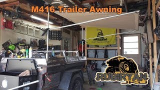 DIY Overland Camper Trailer Awning [upl. by Epps698]