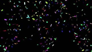 Confetti Cannon V2 4K 60fps with matte [upl. by Dranyer295]