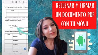 Cómo RELLENAR y FIRMAR un PDF desde tu MÓVIL [upl. by Ahseihs]