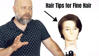 Hair Tips for Fine Hair  TheSalonGuy [upl. by Malet]