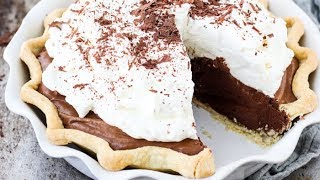 Chocolate French Silk Pie Recipe  rich chocolate pie [upl. by Jaddo]