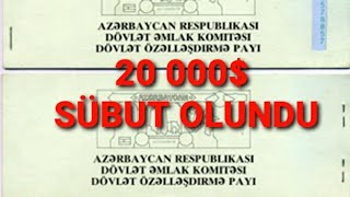 ÖZƏLLƏŞDİRMƏ ÇEKLƏRİNİ SATANLAR  TƏCİLİ ALSIN [upl. by Adaha]