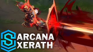 Arcana Xerath Skin Spotlight  PreRelease  League of Legends [upl. by Attoynek]