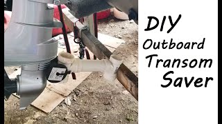 DIY Outboard Transom Saver  PVC and a Rubber Roller  2022 Honda 5hp 4 Stroke Outboard BF5D [upl. by Riamo]