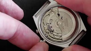 Seiko 4006 amp 4005 BellMatic watches How to remove the stem amp crown [upl. by Ynehpets407]