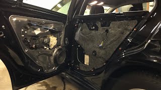 Mercedes W212  Remove Rear Door Panel [upl. by Pinette]