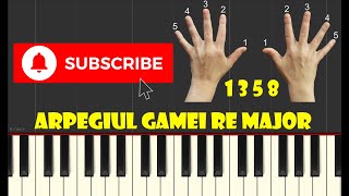 🎹 Arpegiul Gamei Re major [upl. by Hesta]