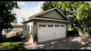 One Man Garage Build and wife for 30 minutes  Part 1  Walls [upl. by Neret]