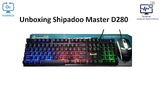 Unboxing Shipadoo Master D280 KeyBoard amp Mouse Bundle [upl. by Kilbride]