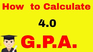 How to Calculate GPA  40 Grade Point Average Formula [upl. by Tomkiel]