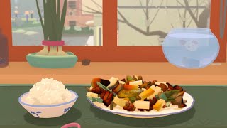 Nainai’s Recipe  A Calming amp Relaxing Cooking Game Stir Fry A Delicious Meal [upl. by Alleon]