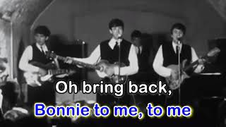 My Bonnie  The Beatles Karaoke Version [upl. by Airres]