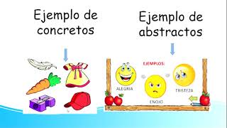 Clasificación semántica de LOS SUSTANTIVOS concretos abstractos individuales y colectivos [upl. by Nie931]