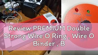 Review PREMIUM Double Strong Wire O Ring  Wire O Binder  Binding Spines Black [upl. by Loleta]