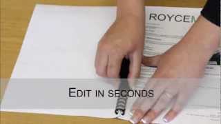 How To Bind Documents Without A Binding Machine  Royce Martin [upl. by Nissensohn]