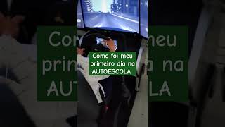 Como é uma aula no simulador de carro da AUTOESCOLA youtube shorts automobile [upl. by Hummel]