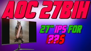 The Cheapest New 27quot IPS Monitor on the Market AOC 27B1H review [upl. by Adnuhsar]