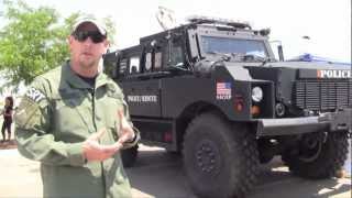 DHSHSI Homeland Security Investigations El Paso SRT MRAP Armored Vehicle [upl. by Papotto]