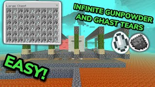 SIMPLE 121 GHAST FARM TUTORIAL in Minecraft Bedrock MCPEXboxPS4Nintendo SwitchPC [upl. by Wiebmer]