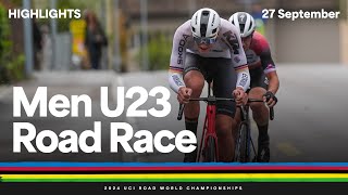 Men Under 23 Road Race highlights  2024 UCI Road World Championships [upl. by Anividul]