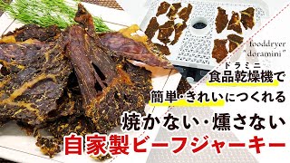 【人用も犬用も】フードドライヤーで簡単！ビーフジャーキーの作り方【ジャーキー】 [upl. by Archambault491]