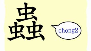 The Story of Chinese Character 蟲 [upl. by Aileek]