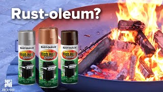 Can I Use Rust Oleum on a Fire Pit  Backyardscape [upl. by Tallu]