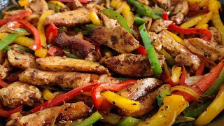 Chicken Fajitas Recipe [upl. by Anircam]