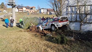 Horror Crash bei Jännerrallye Shakedown [upl. by Ellerihs]