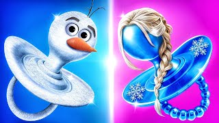 How to Become Elsa Frozen Extreme Makeover [upl. by Elli]