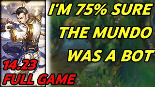 Xin Zhao Top  Surely No One Enjoy Games That Are Too Dominant Right Vs Mundo [upl. by Nospmas]