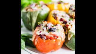 Vegetarian Italian Stuffed Peppers [upl. by Ia]