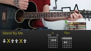 John Lennon  Stand By Me  Easy Guitar Lesson Tutorial with ChordsTabs and Rhythm [upl. by Laehpar928]