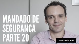 Mandado de Segurança  parte 20  Legitimidade Passiva [upl. by Rutter190]