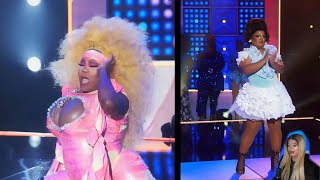 Mhiya Iman LePaige vs Geneva Karr  RuPauls Drag Race Season 16 [upl. by Borlase]