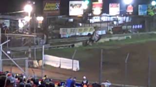 Stevie Smith crash WoO Lernerville July 16th 2013 [upl. by Nyar]